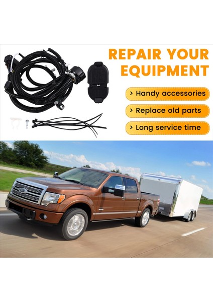 7 Yol Fragman Hitch Kablo Kablo Demeti Kiti 9L3Z-15A416-B 9L3Z15A416B Ford F-150 2009-2014 (Yurt Dışından) fırsatları