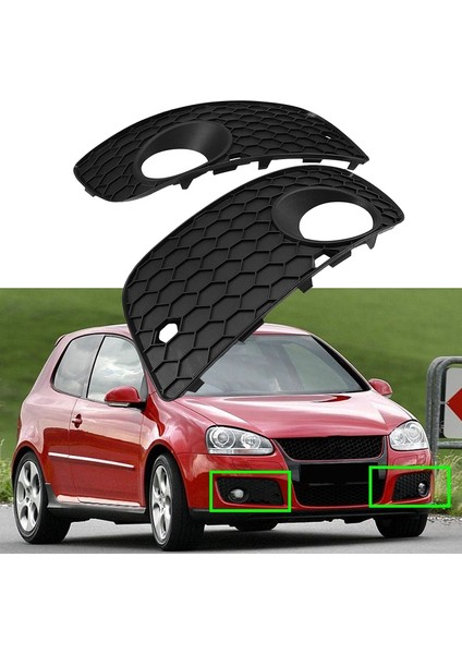 Ön Sol + Sağ Tampon Alt Izgara Sisli Izgara Kapağı Mk5 Golf Için 2006-2008 (Yurt Dışından) indirimleri