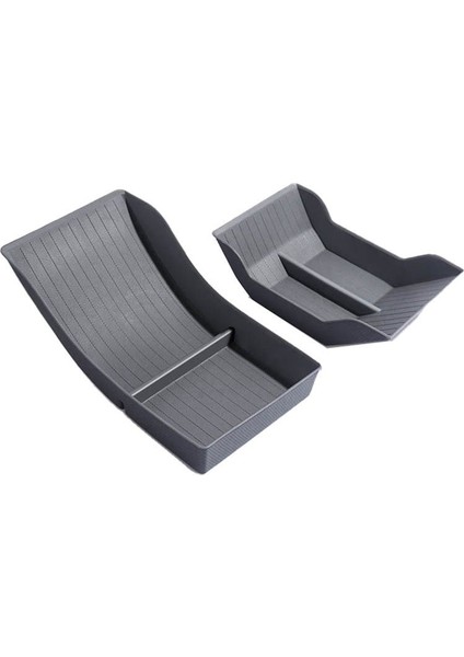 Tesla Için Uygun Model 3 Y Merkezi Depolama Kutusu Depolama Koltuk Dönüşü Dönüşüm Iç Aksesuarlar Gri (Yurt Dışından)