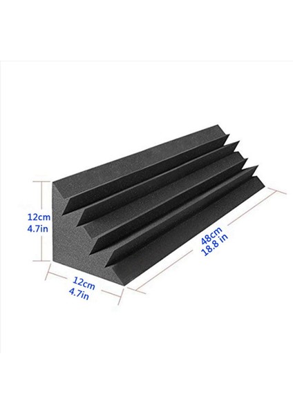 8 Pcs Akustik Paneller Studio Akustik Ses Geçirmez Köpük Ses Tedavisi Bas Tuzak Köşesi Ses Panelleri 12X12X48CM (Yurt Dışından) indirimleri