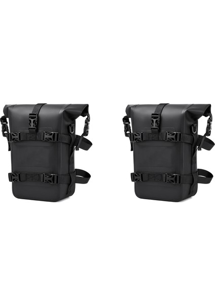 2x Motorbike Arka Raf Bagaj Depolama Çantası Su Geçirmez Motosiklet Omuz Kayışı Binicilik Aletleri (Yurt Dışından)