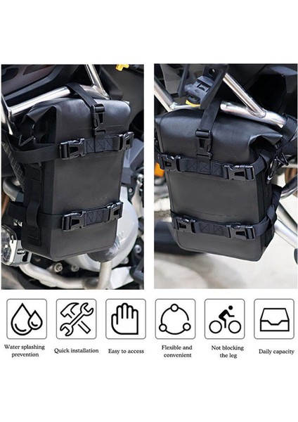 2x Motorbike Arka Raf Bagaj Depolama Çantası Su Geçirmez Motosiklet Omuz Kayışı Binicilik Aletleri (Yurt Dışından) fiyatları