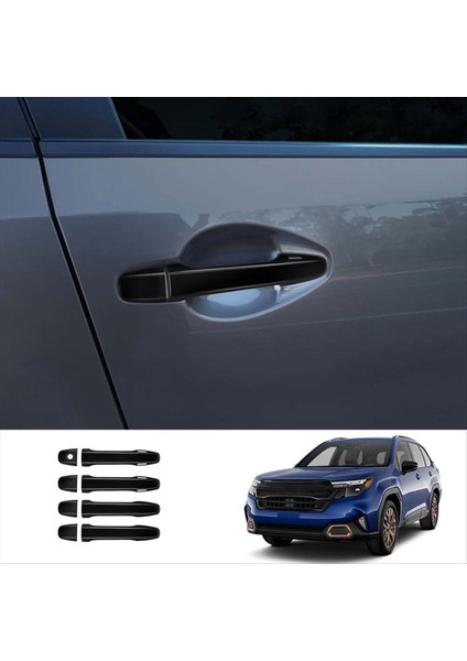 Araba Kapısı Dış Çekme Sökme Döşeme Kapağı Subaru Forester 2025 Dış Sap Trim Sticker Parlak Siyah (Yurt Dışından) fırsatları