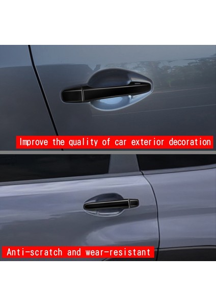 Araba Kapısı Dış Çekme Sökme Döşeme Kapağı Subaru Forester 2025 Dış Sap Trim Sticker Parlak Siyah (Yurt Dışından) indirimleri