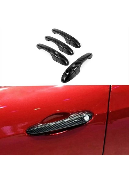 1 Maserati Ghibli Sedan Trofeo Akıllı Kapı Kolu Için Karbon Fiber Kapı Tutam Kapağı Kaplama (Yurt Dışından) fırsatları