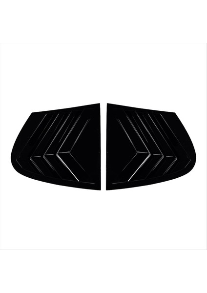 Araba Arka Üçgen Pencere Panjur Panjurları Panjurlar Bmw 1 Serisi E87 2005-2011 Parlak Siyah (Yurt Dışından)