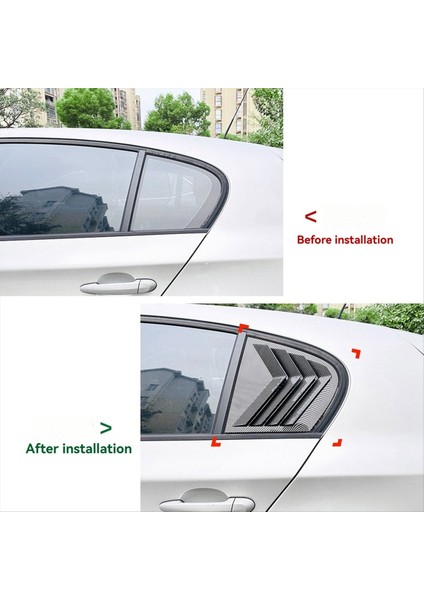 Araba Arka Üçgen Pencere Panjur Panjurları Panjurlar Bmw 1 Serisi E87 2005-2011 Parlak Siyah (Yurt Dışından) fırsatları