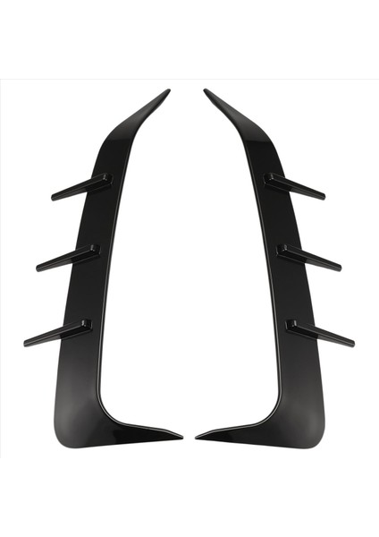 1 Çift Arka Tampon Spoiler Hava Havalandırma Kapağı Yan Kanard Bmw X6 G06 2019-2023 Parlak Siyah (Yurt Dışından)