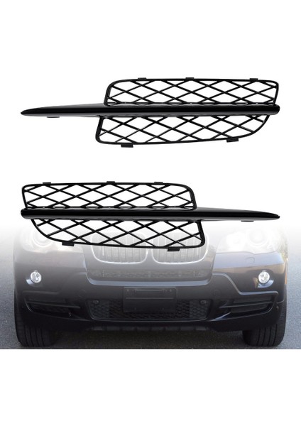 Parlak Siyah Petek Ön Tampon -Bmw X5 E70 2007-2010 51117159593 Için Alt Izgara Kapakları (Yurt Dışından) fırsatları