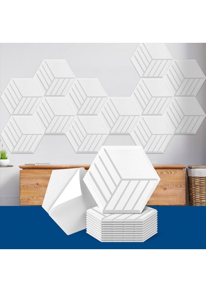 12 Paket Kendi Kendine Yapışkan Akustik Panel 14 x 12 x 0 4 Inç Ses Geçirmez Duvar Panelleri Ses Emici Paneller A (Yurt Dışından) fırsatları