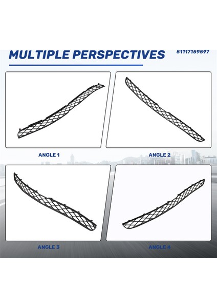 Araba Ön Tampon Merkezi Üst Grille Kapak Bmw-X5 E70 07-14 X6 E71 E72 51117159597 (Yurt Dışından) indirimleri