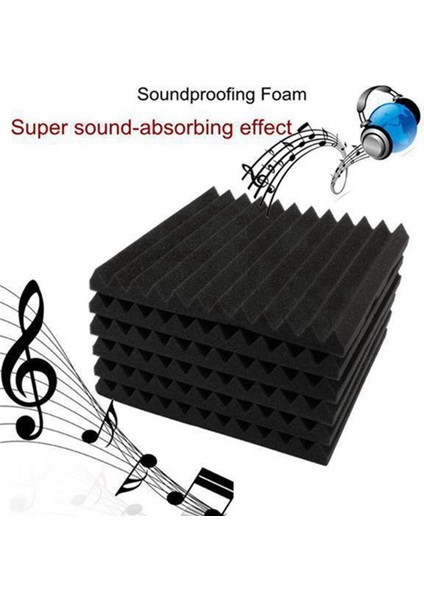 48 Pcs Akustik Köpük Tahtası Stüdyo Fayans Akustik Köpük Ses Geçirmez Piramit Stüdyo Duvar Paneli 2 5X30X30CM (Yurt Dışından) fiyatları