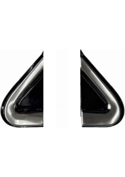 Dodge Dart Için Araba Krom Ön Pencere Üçgen Plaka Üçgen Garness Kapak Paneli 2012-2016 68083130AD 68083131AD (Yurt Dışından)