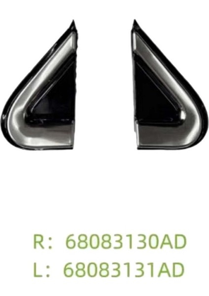 Dodge Dart Için Araba Krom Ön Pencere Üçgen Plaka Üçgen Garness Kapak Paneli 2012-2016 68083130AD 68083131AD (Yurt Dışından) modelleri