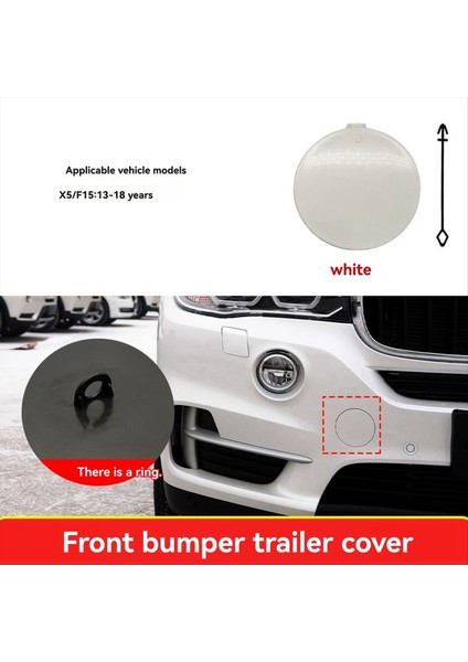 51117378591 Araba Ön Tampon Çekme Kanca Kapağı Bmw X5 F15 2013-2018 Siyah (Yurt Dışından) modelleri