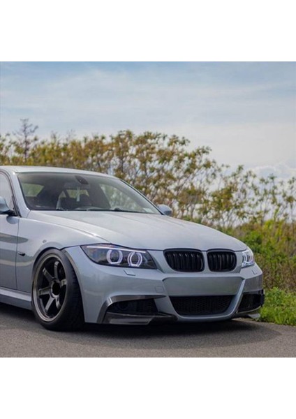 Araç Karbon Fiber Ön Tampon Ayrıştırıcı Spoiler Trim Fog Fog Foog Fome For Bmw 3 Serisi E90 E91 Lcı M Sport 2009-2012 (Yurt Dışından) fırsatları