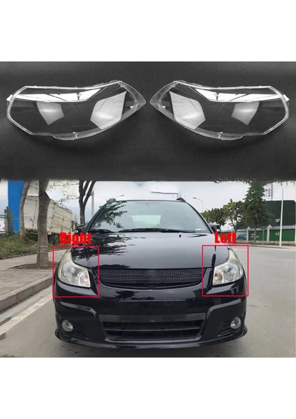 1paır Ön Far Lens Suzuki Sx4 2006-2016 Far Işıkları Cam Kapağı Yedek Otomatik Kabuk Için (Yurt Dışından) modelleri