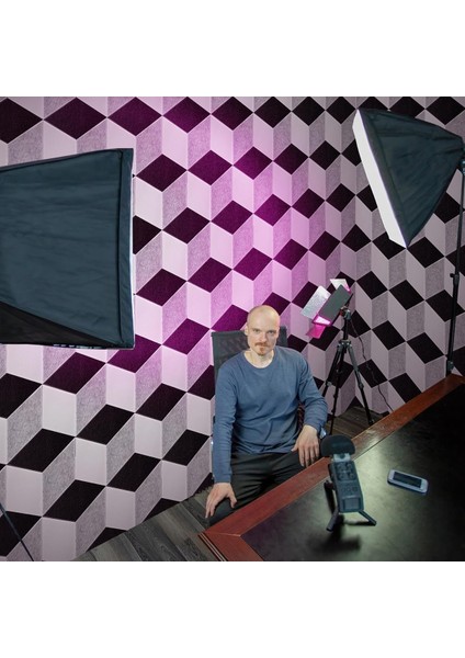 24 Paket Kendi Kendine Yapışkan Ses Geçirmez Duvar Panelleri Ses Akustik Köpük Paneller Ses Emici Paneller Duvar Dekoru Ev Stüdyo (Yurt Dışından) indirimleri