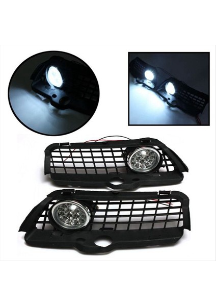 Araba Tampon LED Sis Lambası Izgara Kapağı Vw Mk3 Golf Jetta 1992 1994 1994 1995 1996 1997 1998 (Yurt Dışından) indirimleri