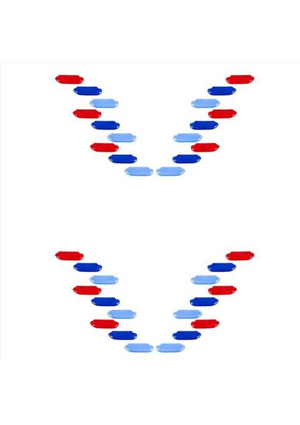 36X Ön Yüz Orta Net Parlak Pullar Değiştirilmiş Dekorasyon Koruma Şeridi Mazda 3 Axela 2019-2021 Için Üç Renk (Yurt Dışından)