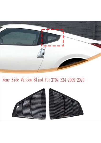 Abs Karbon Fiber Araç Arka Yan Pencere Deklanşör Nissan 370Z Z34 2009-2020 Için (Yurt Dışından) fiyatları
