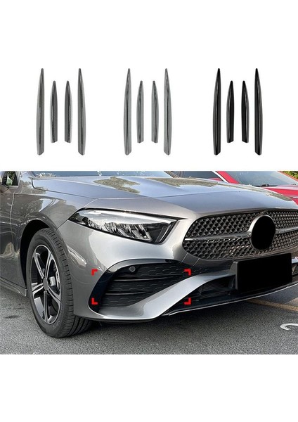 Gümüş Kaplama Ön Tamponlar Dudak Ön Izgara Döşeme Benz A Sınıfı W177 A180 2023+ Amg 2018+ Araba Spoiler Sticker (Yurt Dışından) fiyatları