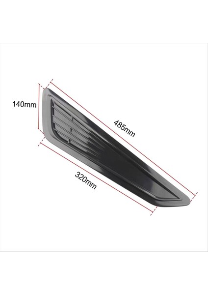 2pcs Araba Dekoratif Ön Kaput Havalandırma Kapakları Ön Kaput Hava Arabası Havalandırma Kepçe Kapağı Çıkartma Araç Aksesuarları Evrensel (Yurt Dışından) fiyatları