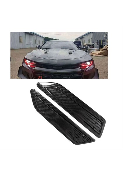 2pcs Araba Dekoratif Ön Kaput Havalandırma Kapakları Ön Kaput Hava Arabası Havalandırma Kepçe Kapağı Çıkartma Araç Aksesuarları Evrensel (Yurt Dışından) indirimleri