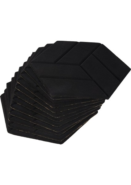 12 Paket Kendinden Yapışkan Akustik Paneller Altıgen Ses Kanıtı Köpük Panelleri Stüdyo Için Kullanılan Duvar Için Ses Geçirmez Dolgu (Yurt Dışından) modelleri