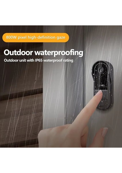 Intercom Doorbell Night Hd-Vision 4 3inch IPS Ekran Su Geçirmez Kapı Zili Kamerası Akıllı Ev Güvenlik Videosu Bell (Yurt Dışından) indirimleri