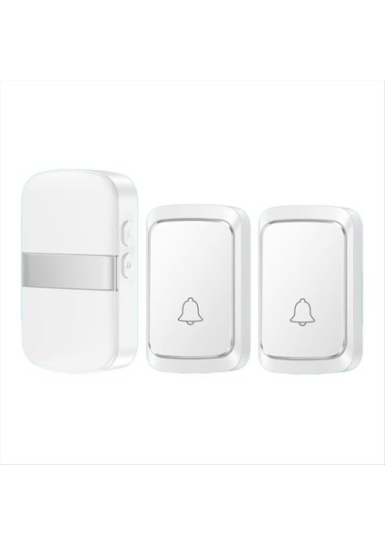 Kablosuz Ev Hoş Geldiniz Akıllı Kapı Zili Pil Tipi Kapı Zili 60 Şarkılar Çağrı Hatırlatıcı LED Flaş Ev Alarmı (Yurt Dışından)