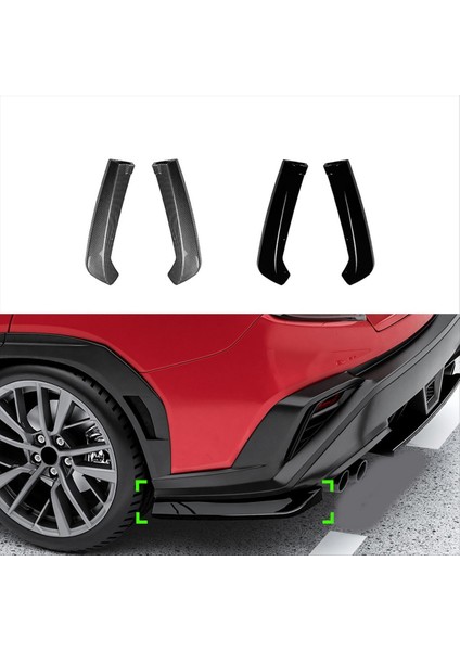 Tampon Spoiler Arka Tampon Arka Köşe Nokta Subaru Wrx Stı Vb 2022+ Siyah Için Dış Düz (Yurt Dışından) fiyatları