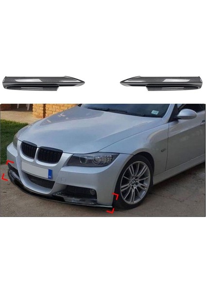 Araba Ön Tampon Ayrıştırıcı Dudak Difüzör Spoiler Koruyucusu Kapak Koruma Koruma Dilekleri 3 Serisi E90 E91 2005-2008 B (Yurt Dışından) modelleri
