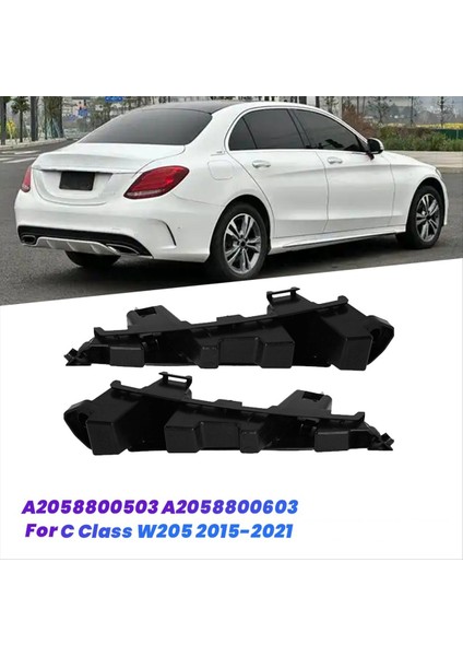 1paır Araç Arka Tampon Braketi Küçük Tutucu A2058800503 A2058800603 Mercedes-Benz C Sınıfı W205 2015-2021 Braket Taban (Yurt Dışından) fırsatları