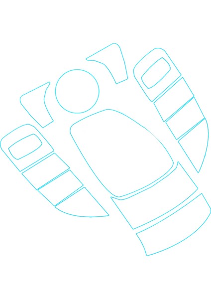 14PCS Merkezi Kontrol Medya Düğmesi Fare Ekranı Tpu Koruyucu Film Mercedes Benz C E Glc W213 W205 X253 2015-2019 (Yurt Dışından)