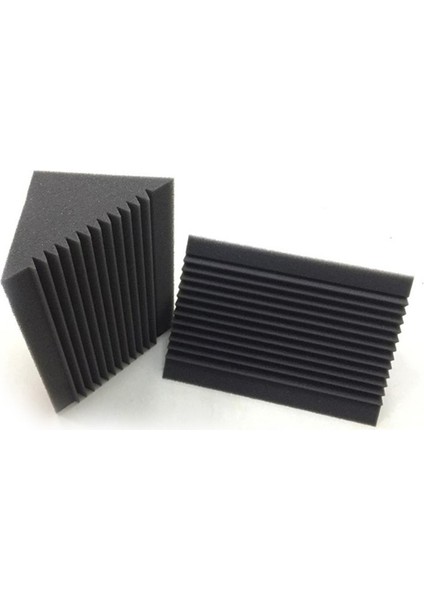 6 Pcs Akustik Köpük Kömür/siyah Bas Tuzağı Ses Emme Stüdyosu Ses Yalıtımı Köşe Duvar 12 x 12 x 24 cm (Yurt Dışından)