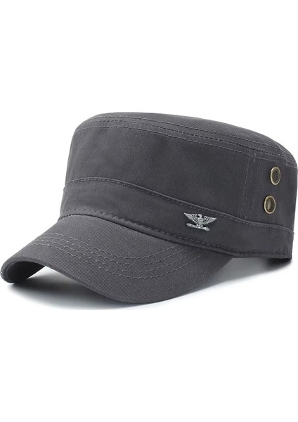 Erkek Beyzbol Şapkası Düz Tepe Pamuklu Spor ve Boş Zaman Şapkaları (Yurt Dışından)