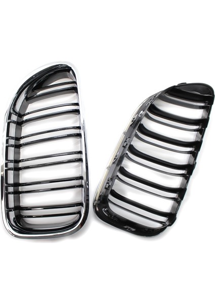 Bmw 6 Serisi F06 F12 F13 Krom+Siyah Için Ön Böbrek Çift Hat Izgara Spor Izgara Yedek (Yurt Dışından) indirimleri