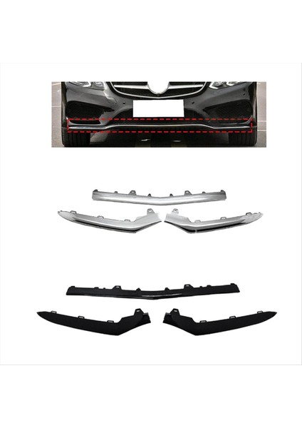 3pcs Krom Ön Tampon Kalıp Benz E Sınıfı W212 14-16 A212852774 A212852874 A2128852674 A (Yurt Dışından) fiyatları