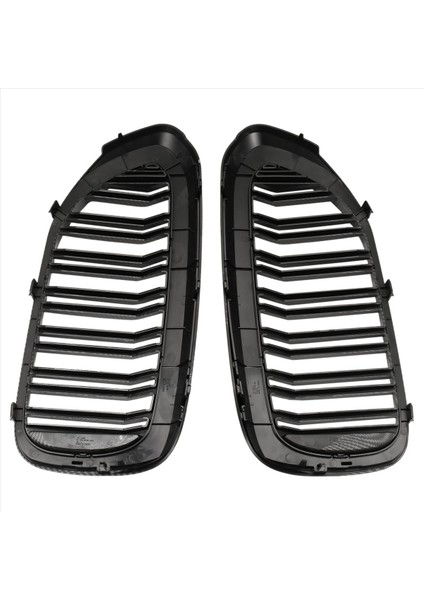 Bmw 5 Serisi G30 G38 2017 -2020 Için Araba Ön Böbrek Izgarası Karbon Fiber Tarzı Izgara (Yurt Dışından)