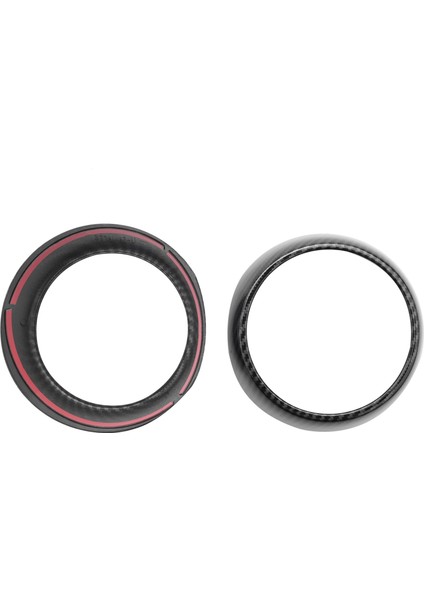 Araba Gösterge Tablosu Yan Hava Havalandırma Dekorasyon Yüzük Kapağı Trim Araç Çıkartma Mini Cooper Için Karbon Fiber Stil F55 F56 F57 (Yurt Dışından)