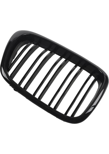Parlak Siyah Ön Kaput Böbrek Grille Izgara Bmw E39 5 Serisi Için Çift Çizgi 525 528 1995-2004 51137005837 51137005838 (Yurt Dışından) indirimleri