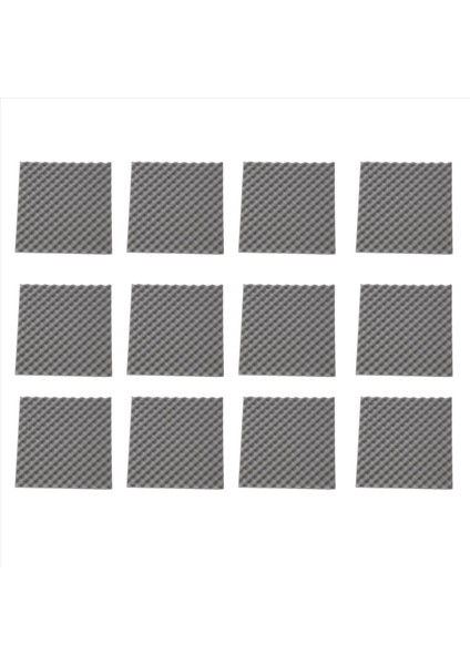 12 Paket Yumurta Sandığı Ses Geçirmez Köpük Panelleri 1 2 Inç x 20 Inç x 20 Inç Ev &amp Pro Stüdyolar Için Akustik Köpük Gri (Yurt Dışından)