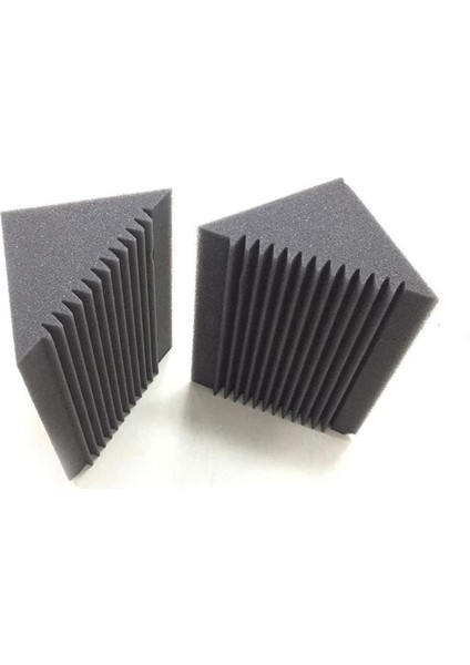 30 Pcs Akustik Köpük Kömür/siyah Bas Tuzağı Ses Emme Stüdyosu Ses Yalıtımı Köşe Duvar 12 x 12 x 24 cm (Yurt Dışından) fiyatları