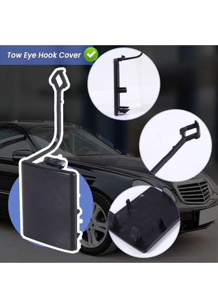 Ön Tampon Çekme Göz Kancası Kapak Kapağı Boyasız 2118850026 Mercedes-Benz Için W211 2003 2004 2005 2006 E320 E350 E55 (Yurt Dışından) indirimleri