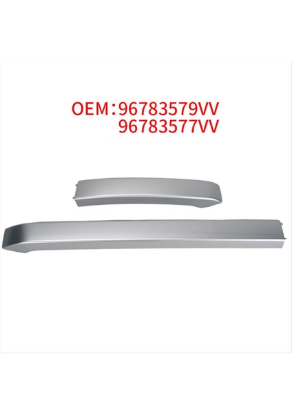 2pcs Araba Çatı Rafı Kapağı Chroem Dekoratif Şerit Peugeot 2008 2014-2018 Sağ Ön 96783577VV Sağ Arka 96787579VV (Yurt Dışından) fiyatları
