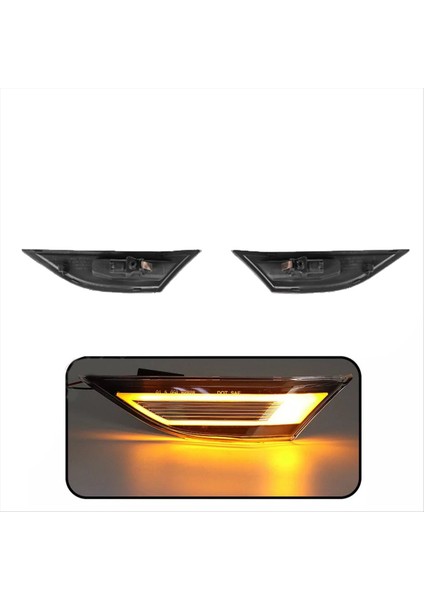 Araba Amber LED Yan Işaretçi Işığı Porsche 991 Carrera 718 Cayman Boxster 981 Yan Fender Dönüş Sinyal Lambası 99163125506 (Yurt Dışından)