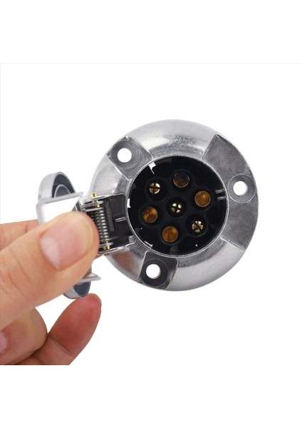 16X Römork Aksesuarları- 7 Pin Römork Fişi 12V Rv Soketleri Towbar Çekme 7pin Metal Römork Konektörleri (Yurt Dışından) indirimleri