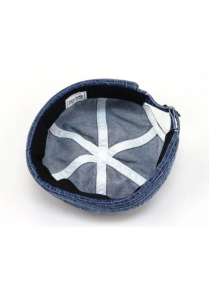 Vintage Kadın Erkek Kot Delik Yama Kap Sokak Bere Şapka Yuvarlak Ağız Docker Denizci Biker Şapka Kaput Kapaklar Hip Hop Brimless Şapka Kap (Yurt Dışından) fırsatları