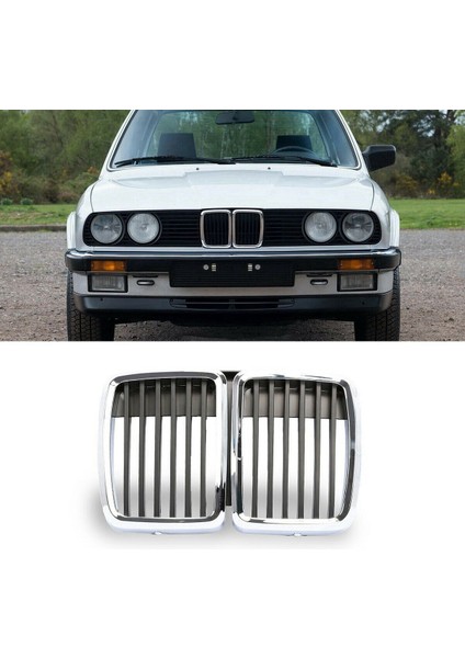 Bmw E30 M3 3 Serie Için Ön Davlumbaz Böbrek Izgara Merkezi Krom Siyah 1982-1991 (Yurt Dışından) fiyatları